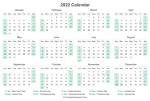 2022 holidays in canada nexta