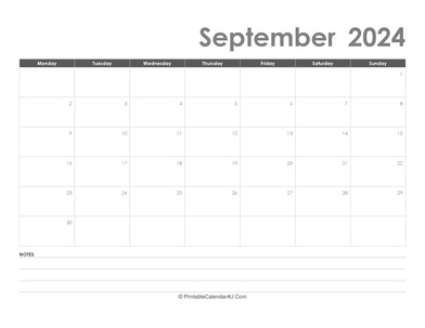 editable september 2024 calendar