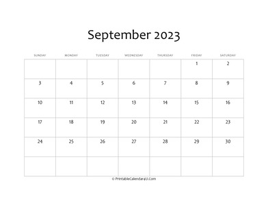 fillable 2023 calendar september