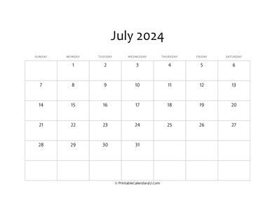 fillable 2024 calendar july