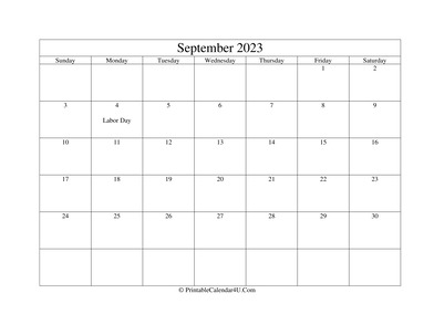 september 2023 editable calendar with holidays