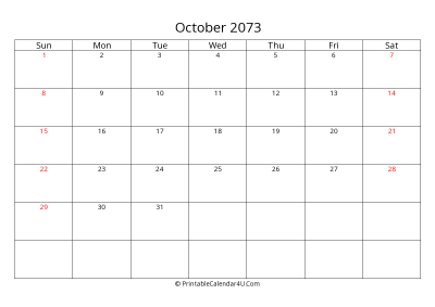 october 2073 calendar printable with uk bank holidays